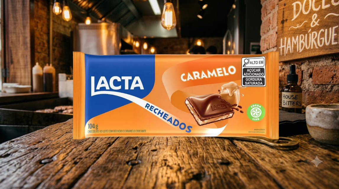 Barra Lacta Chocolate ao Leite Caramelo