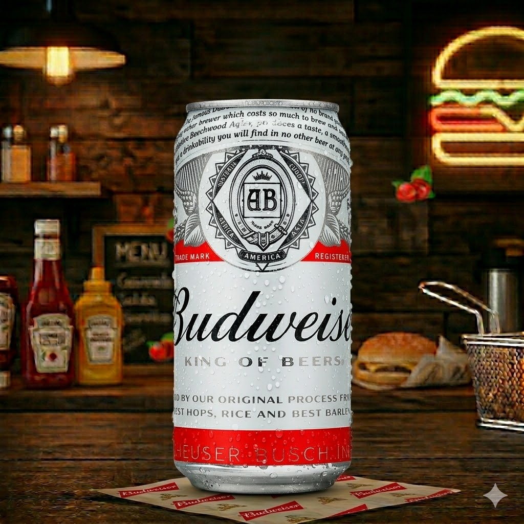 Cerveja Budweiser lata