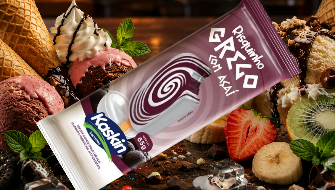 Kaskin Riskinho Grego com Açaí