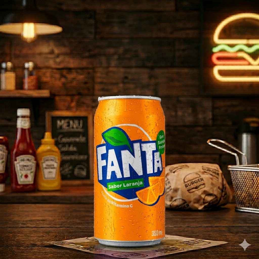 Lata Fanta Laranja